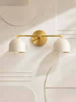 Load image into Gallery viewer, Metio Dome Vanity Wall Light – Mid-Century Fixture for Bathroom