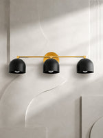 Load image into Gallery viewer, Metio Dome Vanity Wall Light – Mid-Century Fixture for Bathroom