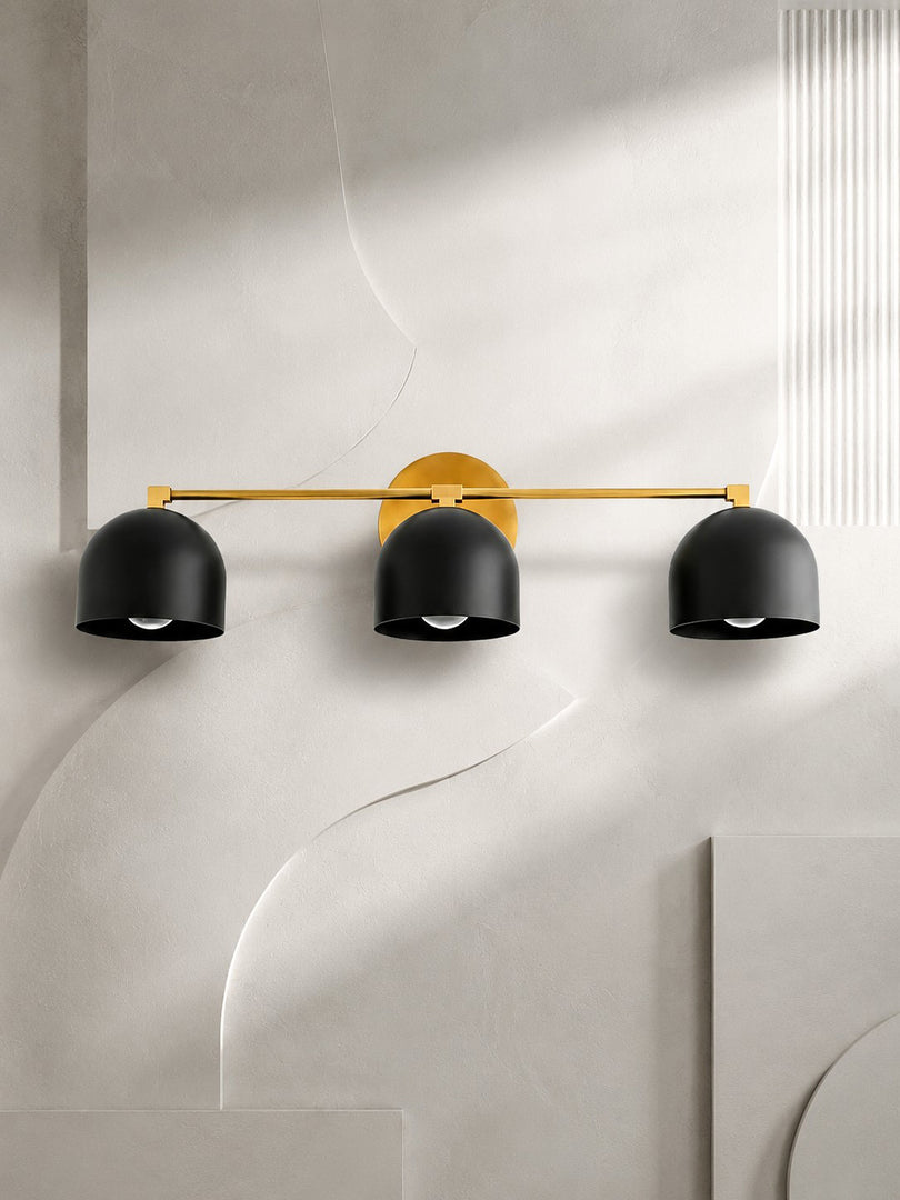 Metio Dome Vanity Wall Light – Mid-Century Fixture for Bathroom