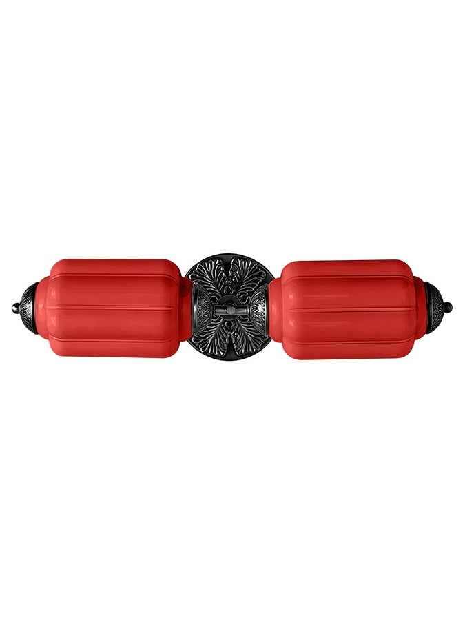 Aplique de pared horizontal Eloise de cristal vintage americano con forma de farol
