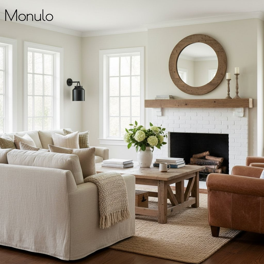 Applique minimaliste Hanton – Applique vintage en verre laiteux et accents métalliques 