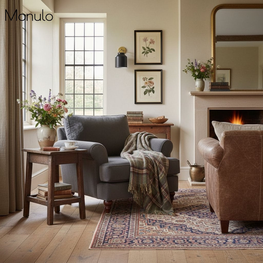 Applique minimaliste Hanton – Applique vintage en verre laiteux et accents métalliques 