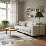 Load image into Gallery viewer, Capirise Linen Buffet Table Lamp - Retro Linen Scalloped Shade Style
