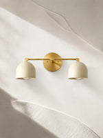 Load image into Gallery viewer, Metio Dome Vanity Wall Light – Mid-Century Fixture for Bathroom