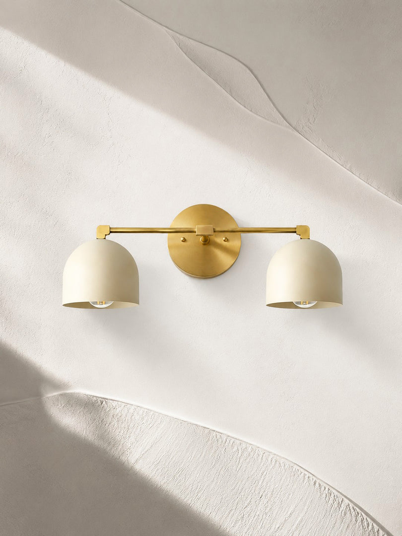 Metio Dome Vanity Wall Light – Mid-Century Fixture for Bathroom