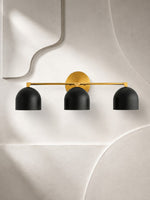 Load image into Gallery viewer, Metio Dome Vanity Wall Light – Mid-Century Fixture for Bathroom