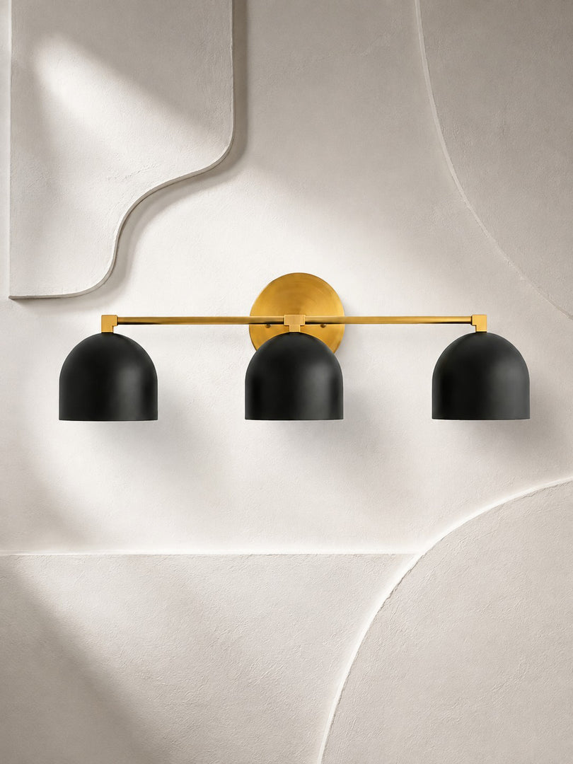 Metio Dome Vanity Wall Light – Mid-Century Fixture for Bathroom