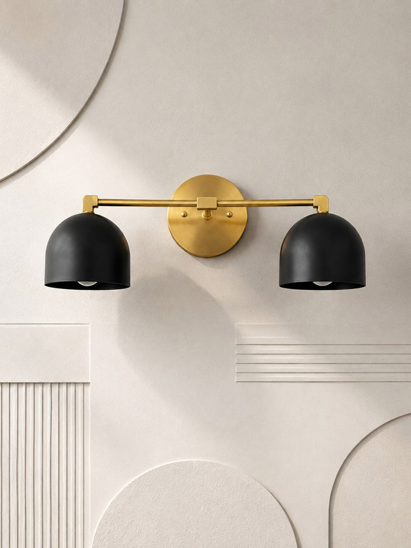 Metio Dome Vanity Wall Light – Mid-Century Fixture for Bathroom