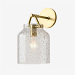 Charger l'image dans la visionneuse de galerie, Applique murale minimaliste Hanton – Applique en verre lait vintage avec accent en métal