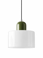 Charger l'image dans la visionneuse de galerie, Suspension design moderne en verre cylindrique Verdoma pour cuisines et salles à manger