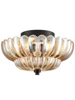 Load image into Gallery viewer, Vintage Glass Double Layer Floral Ceiling Lamp
