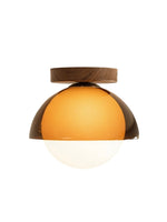 Load image into Gallery viewer, Sunset Ceiling Light – Vintage Walnut Design For Hallway or Entryway - AFTERGLOW A1
