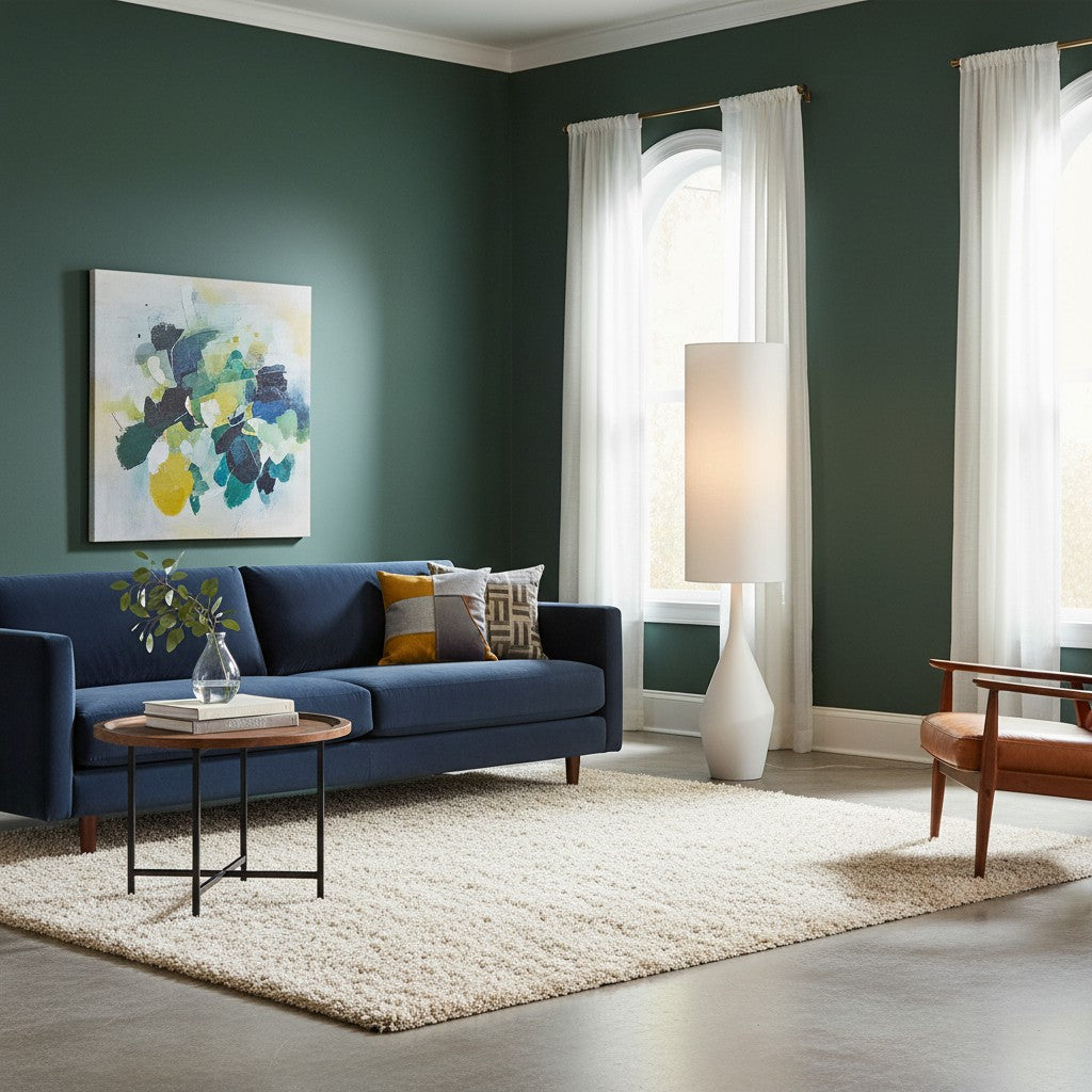 Lámpara de pie moderna de cerámica orgánica Lumera - Forma escultórica asimétrica y luz ambiental para dormitorio