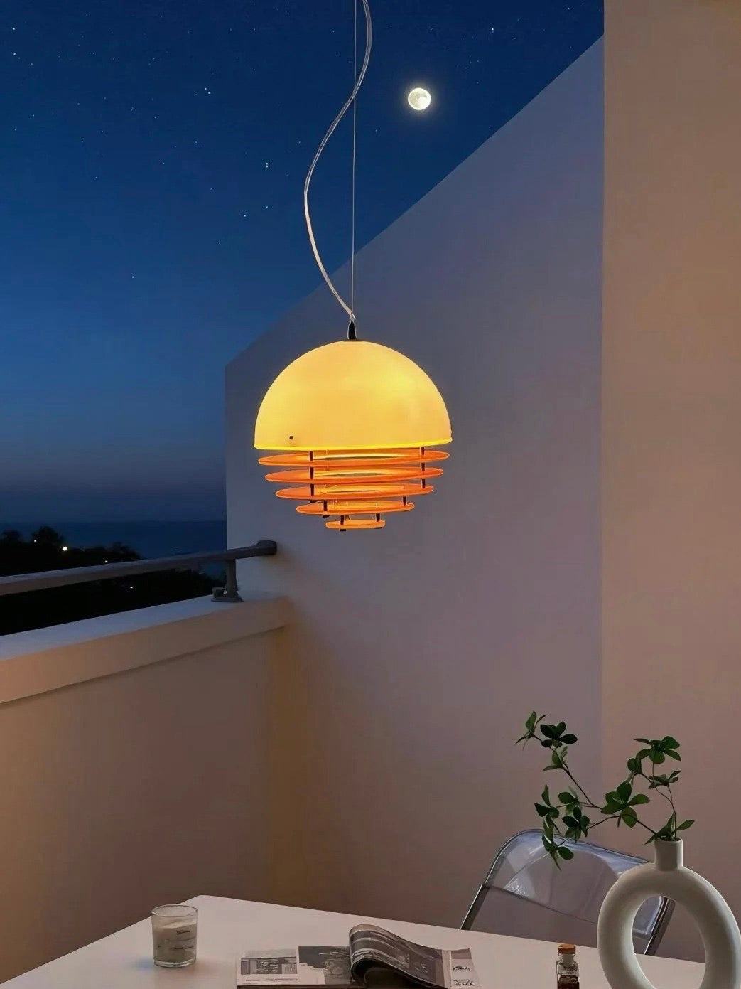 Sunset Pendant Light – Emotional Mood Light with Bauhaus Lamp Design-AFTERGLOW S1