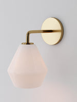 Load image into Gallery viewer, Merin Glass Wall Sconce - Modern Metal Frame for Ambient Lighting
