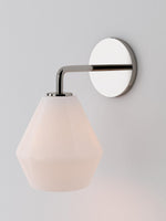 Load image into Gallery viewer, Merin Glass Wall Sconce - Modern Metal Frame for Ambient Lighting
