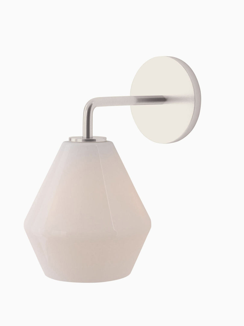 Merin Glass Wall Sconce - Modern Metal Frame for Ambient Lighting
