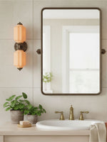 Load image into Gallery viewer, American Vintage Glass Lantern Shaped Horizontal Eloise Wall Sconce
