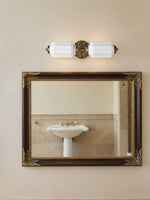 Load image into Gallery viewer, American Vintage Glass Lantern Shaped Horizontal Eloise Wall Sconce
