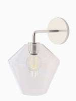 Load image into Gallery viewer, Merin Glass Wall Sconce - Modern Metal Frame for Ambient Lighting

