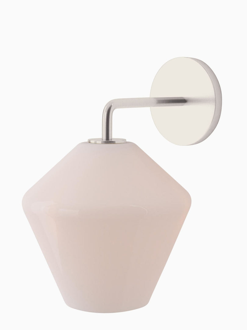 Merin Glass Wall Sconce - Modern Metal Frame for Ambient Lighting