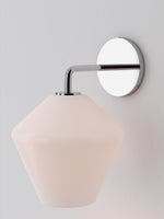 Load image into Gallery viewer, Merin Glass Wall Sconce - Modern Metal Frame for Ambient Lighting
