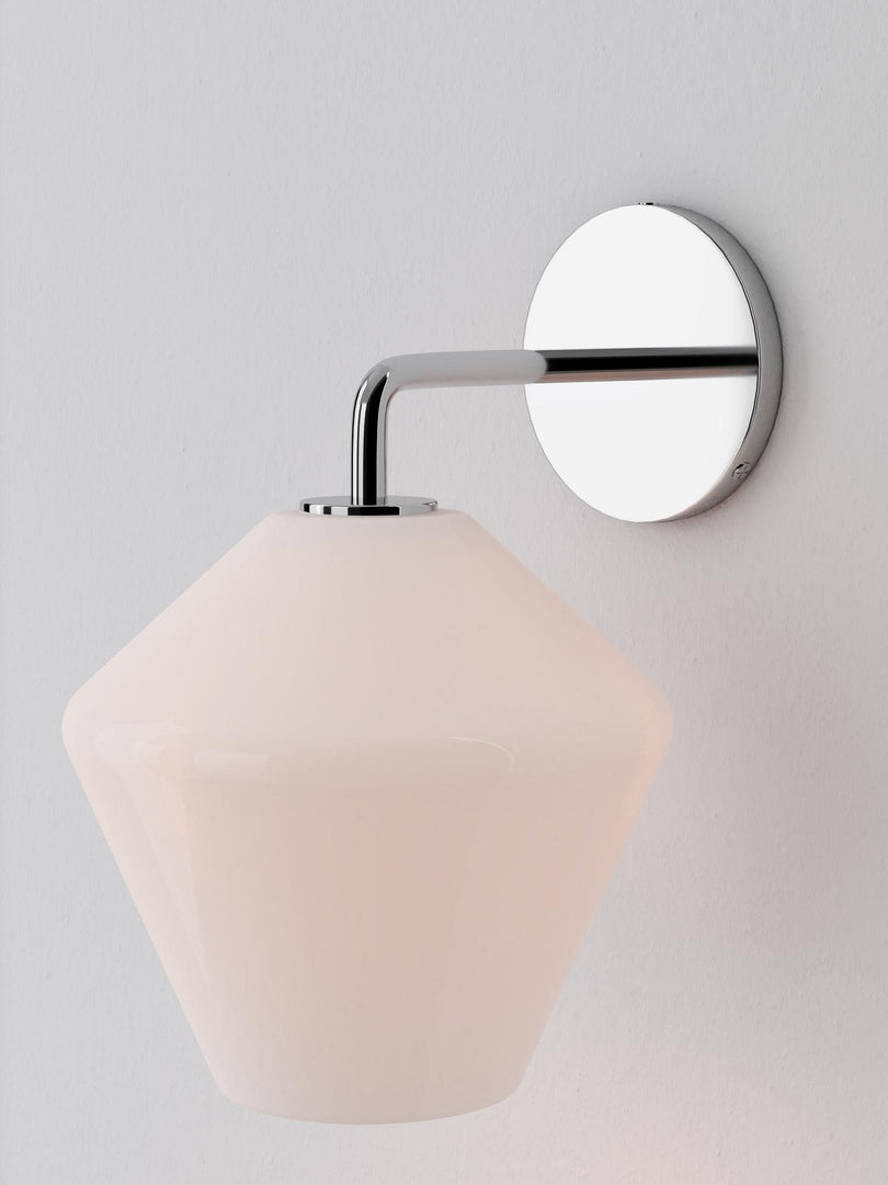 Merin Glass Wall Sconce - Modern Metal Frame for Ambient Lighting