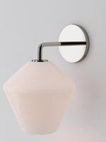 Load image into Gallery viewer, Merin Glass Wall Sconce - Modern Metal Frame for Ambient Lighting
