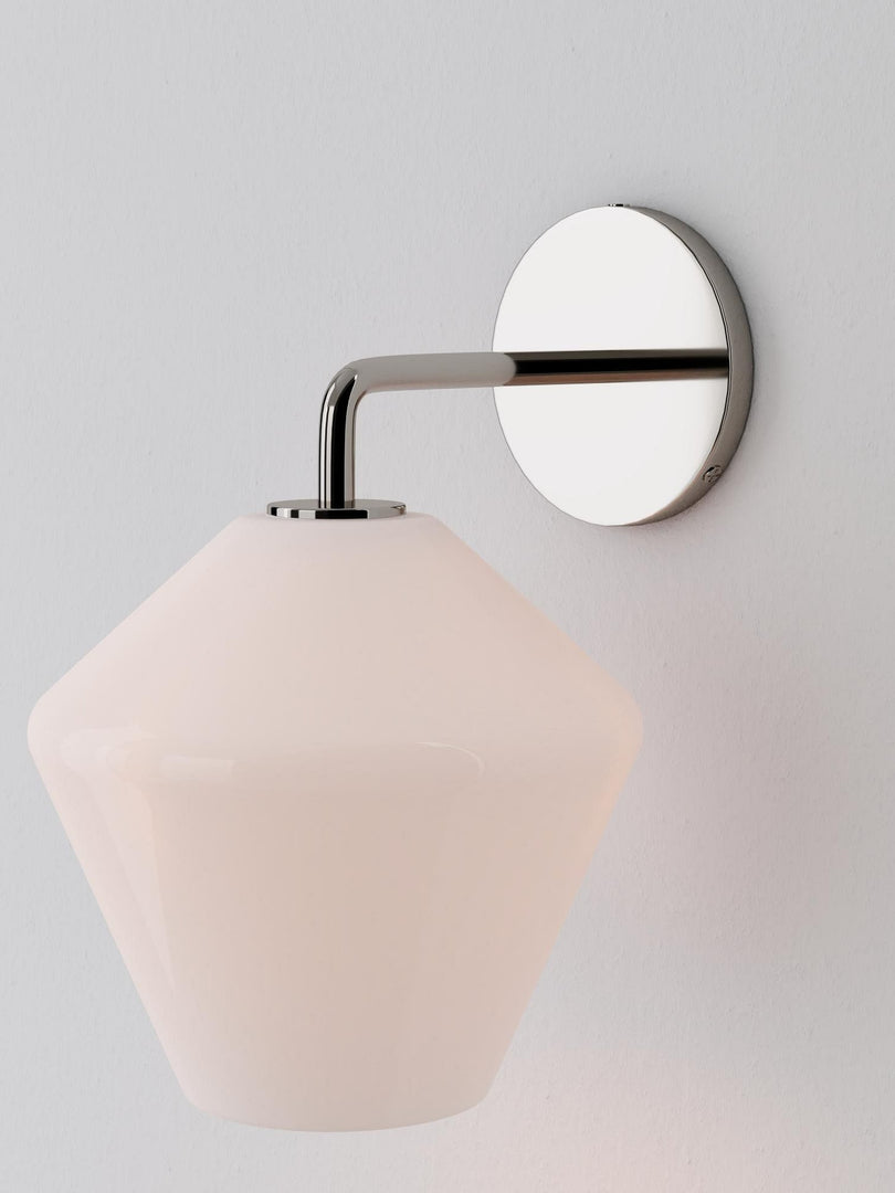 Merin Glass Wall Sconce - Modern Metal Frame for Ambient Lighting