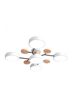 Load image into Gallery viewer, Multihead Disc Morandi Color Branch Ceiling Light
