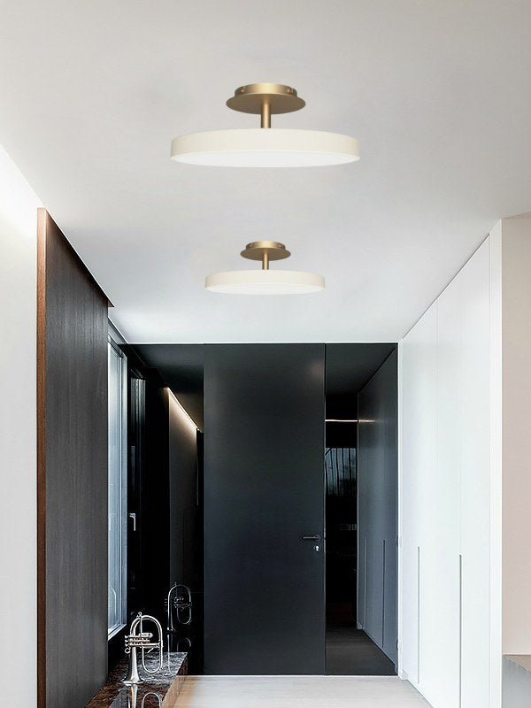 Round Flush Ceiling Lamp — Nordic Minimalist Light for Bedroom & Living