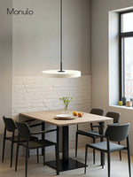 Load image into Gallery viewer, Modern Disc Pendant Light — Nordic Minimalist Fixture for Dining &amp; Kitchen
