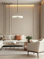 Load image into Gallery viewer, Modern Disc Pendant Light — Nordic Minimalist Fixture for Dining &amp; Kitchen
