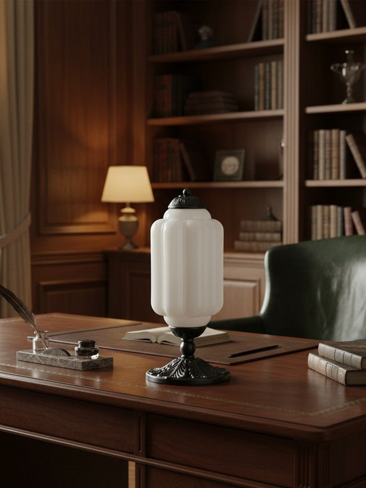Vintage Glas Eloise Tischlampe