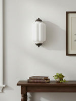 Load image into Gallery viewer, Vintage Milk Glass Flush Eloise Wall Sconce for Bedside Hallway
