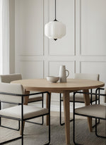 Load image into Gallery viewer, American Vintage Cream Glass Shade Shaped Eloise Chandelier
