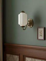 Load image into Gallery viewer, Vintage Milk Glass Sconce Bedside Hallway Eloise Wall Sconce
