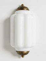 Load image into Gallery viewer, Vintage Milk Glass Flush Eloise Wall Sconce for Bedside Hallway
