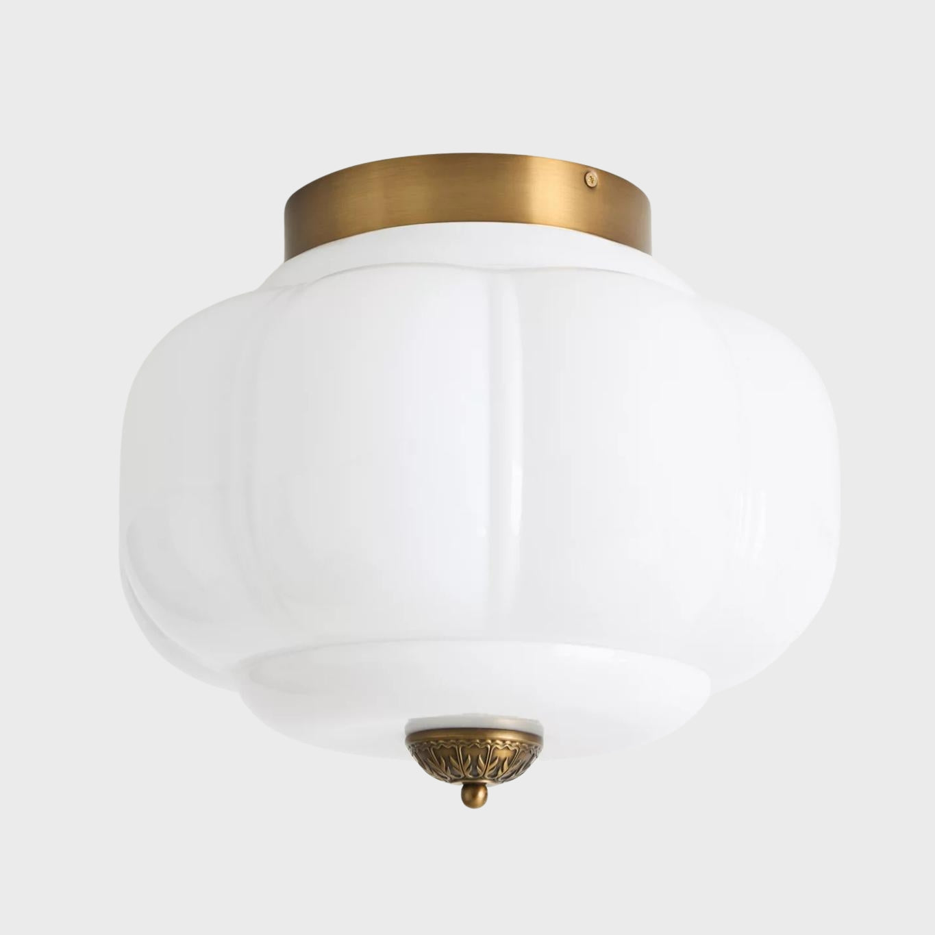 Retro Milk Semi Flush Mount Eloise Ceiling Light