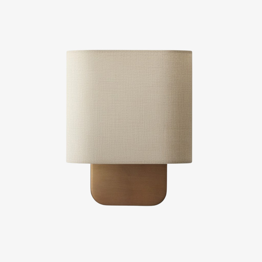 Nolvara Aleena Soft Fabric Luxe Metal Fabric Wall Sconce for Bedroom Reading Light