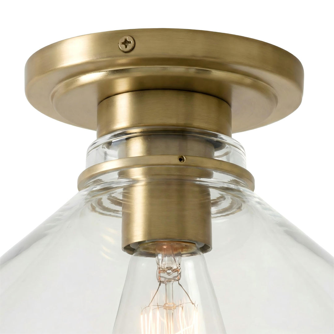 Aurenza Modern Industrial Flush Mount: Elegante lámpara de techo para interiores residenciales