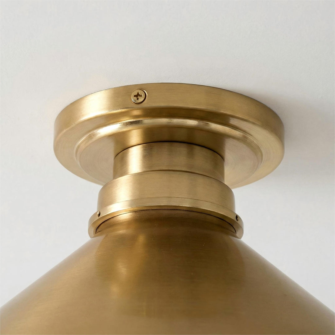 Aurenza Modern Industrial Flush Mount: Elegante lámpara de techo para interiores residenciales