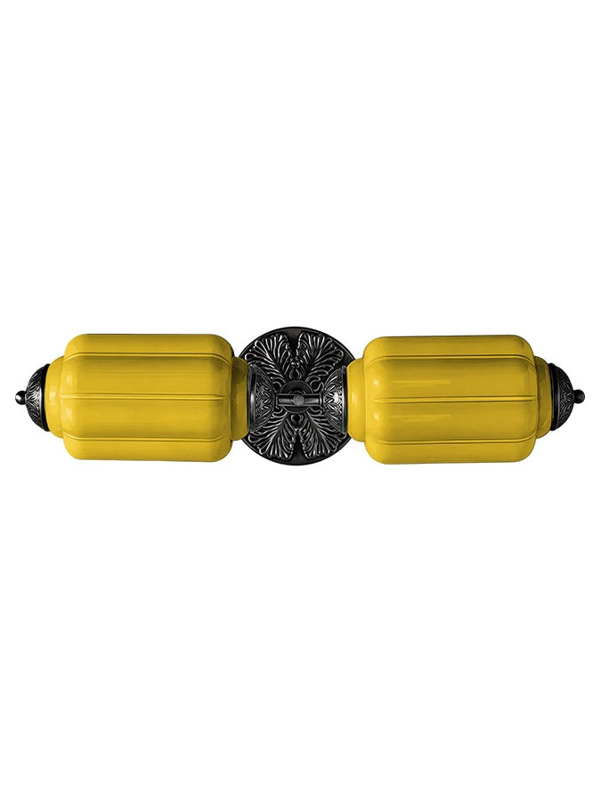 Aplique de pared horizontal Eloise de cristal vintage americano con forma de farol