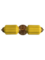 Cargar imagen en el visor de la Galería, Aplique de pared horizontal Eloise de cristal vintage americano con forma de farol
