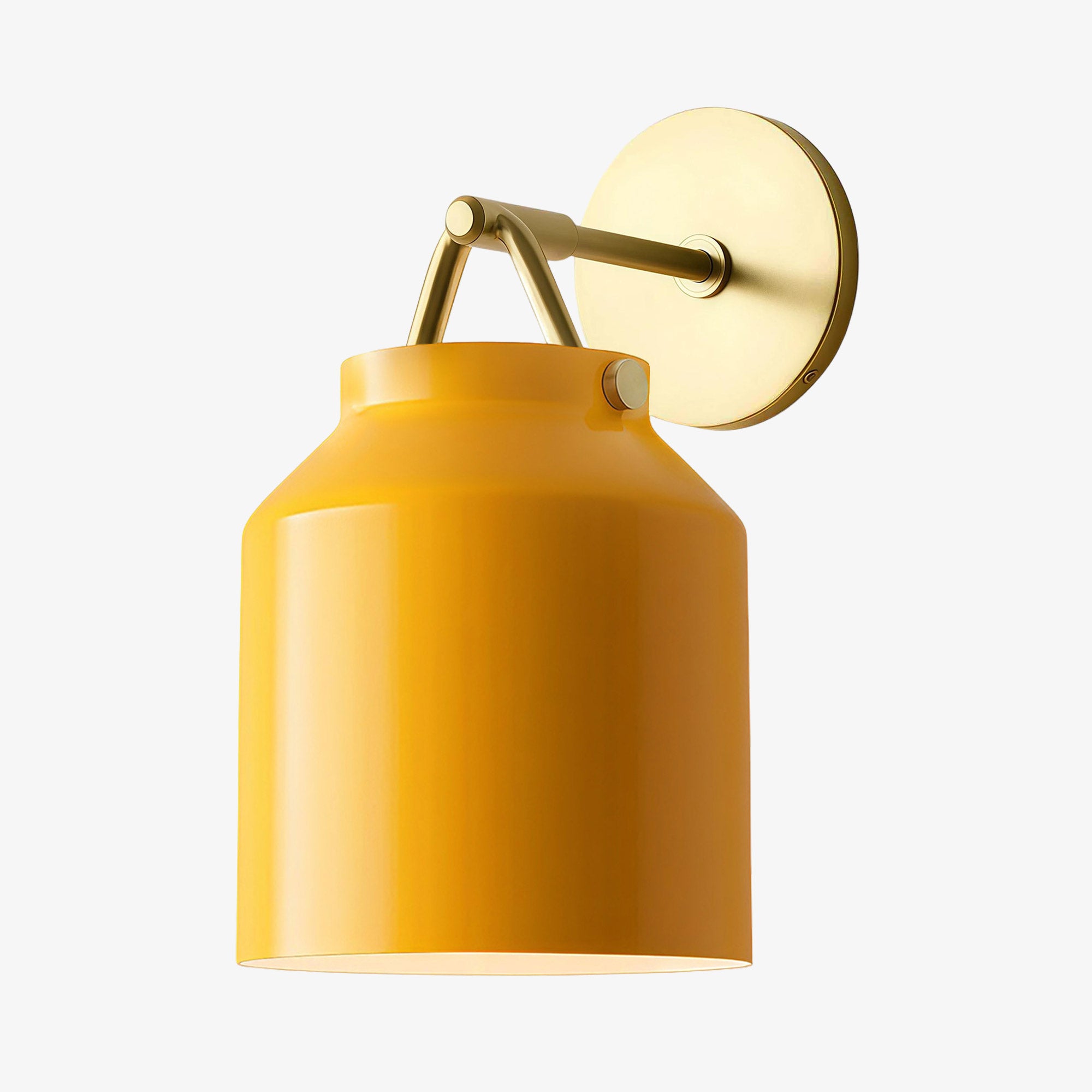 Hanton Minimalistische Wandleuchte – Vintage Milchglas-Wandleuchte mit Metallakzent