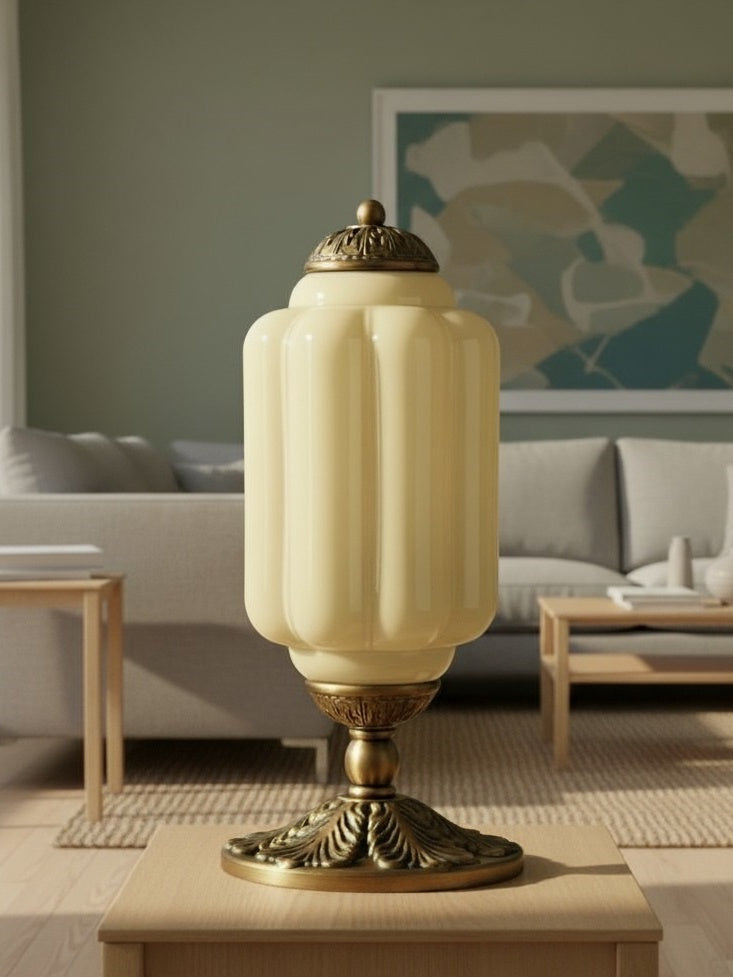 Lámpara de mesa LED Eloise de cristal vintage